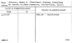 Johnson, James R. (Chairman) Highway Committee