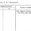 Johnston, V.D. (Treasurer)