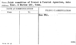 Joint Committee of Travel & Tourist Agencies, Auto Exec. & Marine Adv. Comm.