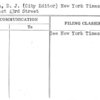 Joseph, D.J. (City Editor) New York Times