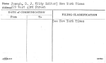 Joseph, D.J. (City Editor) New York Times