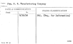 Joy, S.S. Manufacturing Company