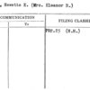 Joyce, Hewette E. (Mrs. Eleanor R.)