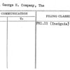 Jung, George H. Company, The