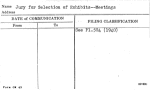 Jury for Selection of Exhibits--Meetings