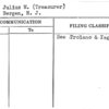 Kahn, Julius M. (Treasurer)