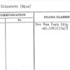 Kehoe, Elizabeth (Miss)