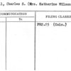 Kendall, Charles S. (Mrs. Katherine Wilson)