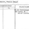 Kennerknecht, Frances (Miss)