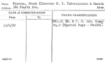 Kiernan, Frank (Director N.Y. Tuberculosis & Health Assn.)