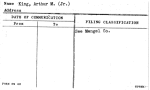 King, Arthur M. (Jr.)
