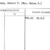 Kingsbury, Robert T. (Mrs. Helen P.)
