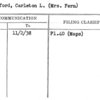 Kingsford, Carleton L. (Mrs. Fern)