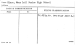 Kinne, Mary Lull Junior High School