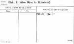 Kirk, T. Allen (Mrs. R. Elizabeth)