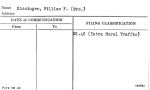 Kissinger, William F. (Mrs.)