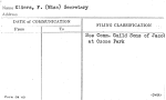 Kliers, F. (Miss) Secretary