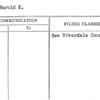 Klue, Harold E.