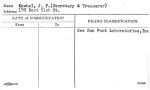 Knebel, J.F. (Secretary & Treasurer)