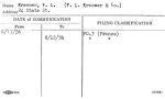 Kraemer, F.L. (F.L. Kraemer & Co.)