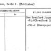 Kreinson, David J. (Publisher)