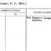 Kreutzinger, E.P. (Mrs.)