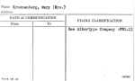 Kroonenberg, Mary (Mrs.)