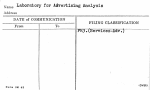 Laboratory for Advertising Analysis
