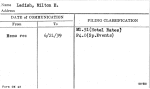 Ladish, Milton E.