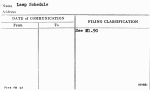 Lamp Schedule