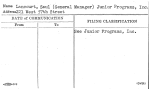 Lancourt, Saul (General Manager) Junior Programs, Inc.