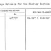 Landscape Estimate For the Shelter Section