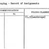 Landscaping - Record of Assignments