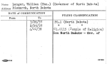 Langer, William (Hon.) (Governor of North Dakota)
