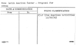 Latin American Center - Proposal for