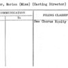 Lawler, Marian (Miss) (Casting Director)