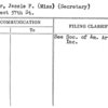 Lawyer, Jessie F. (Miss) (Secretary)
