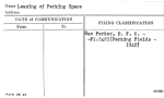 Leasing of Parking Space