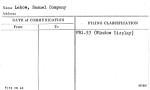 Lebow, Samuel Company