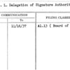 Lee, C.L. Delegation of Signature Authority