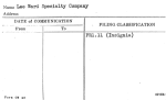 Lee Ward Specialty Company