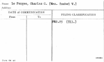 Le Forgee, Charles C. (Mrs. Isabel V.)