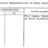 Legislative Representatives in State Capitals