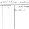Lehman, Herbert H. Message to Legislature