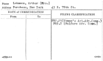 Lehmann, Arthur (Mrs.)