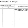 Lehr, Walter (Mrs. G. Evelyn)