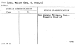Lehr, Walter (Mrs. G. Evelyn)