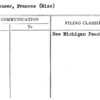 Leithauser, Frances (Miss)