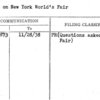 Lesson on New York World's Fair