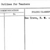 Lesson Outlines for Teachers